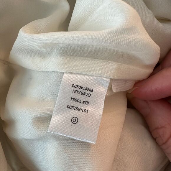 Ann Taylor Loft Petite Textured Cream & Black Chevron Stripes Flare Skirt XXSP - Picture 9 of 11